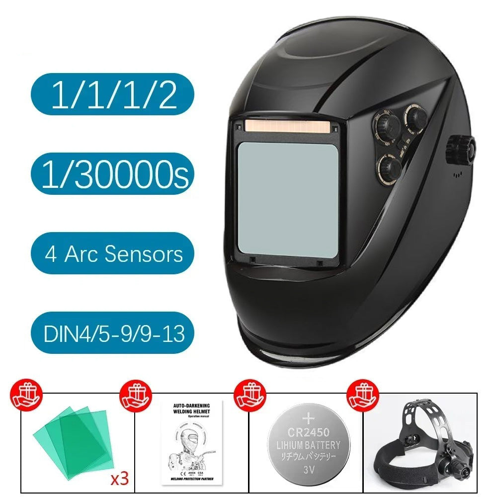 🔥 Auto Darkening Welding Helmet with 100x97mm XL View | 0.04s Reaction⚡4 Sensor True Color🌟【Pro Welder Edition】DIN4-13 Optical for Metal/Car Repair - 360° Comfort Headgear 🔥 Auto Darkening Welding Helmet with 100x97mm XL View | 0.04s Reaction⚡4 Sensor True Color🌟【Pro Welder Edition】DIN4-13 Optical for Metal/Car Repair - 360° Comfort Headgear